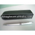 promotion pen set PU leather case with metal pen